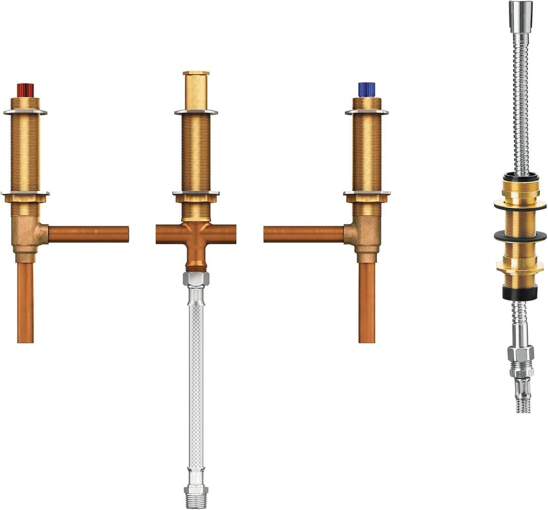 Moen 9792 Two-Handle Roman Tub Adjustable Valve with Shower Diverter, 1/2-Inch CC Connection