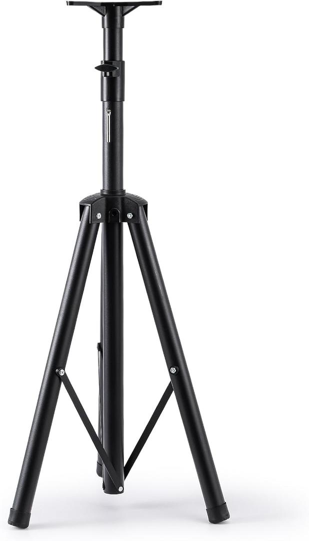 Heavy-Duty Scoreboard Tripod Stand 3.9Ft to 5.9Ft Adjustable Metal Tripod, Anti-Slip Base & Removable Tray, Foldable 3-Leg Design for Easy Storage Perfect for Sports Games Scorekeeping