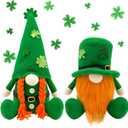 St Patricks Day Decorations - St Patricks Day Decor - Leprechaun Stuffy Doll, St Patrick's Day Plush Shamrock Gnomes Decorations for Home, Office - St. Patricks Day Table Centerpiece - Irish Gifts