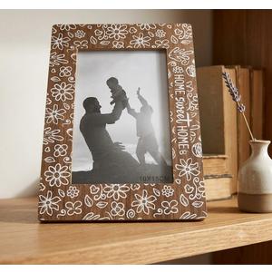 Floral Solid Wood Picture Frame Size 10x15 cm