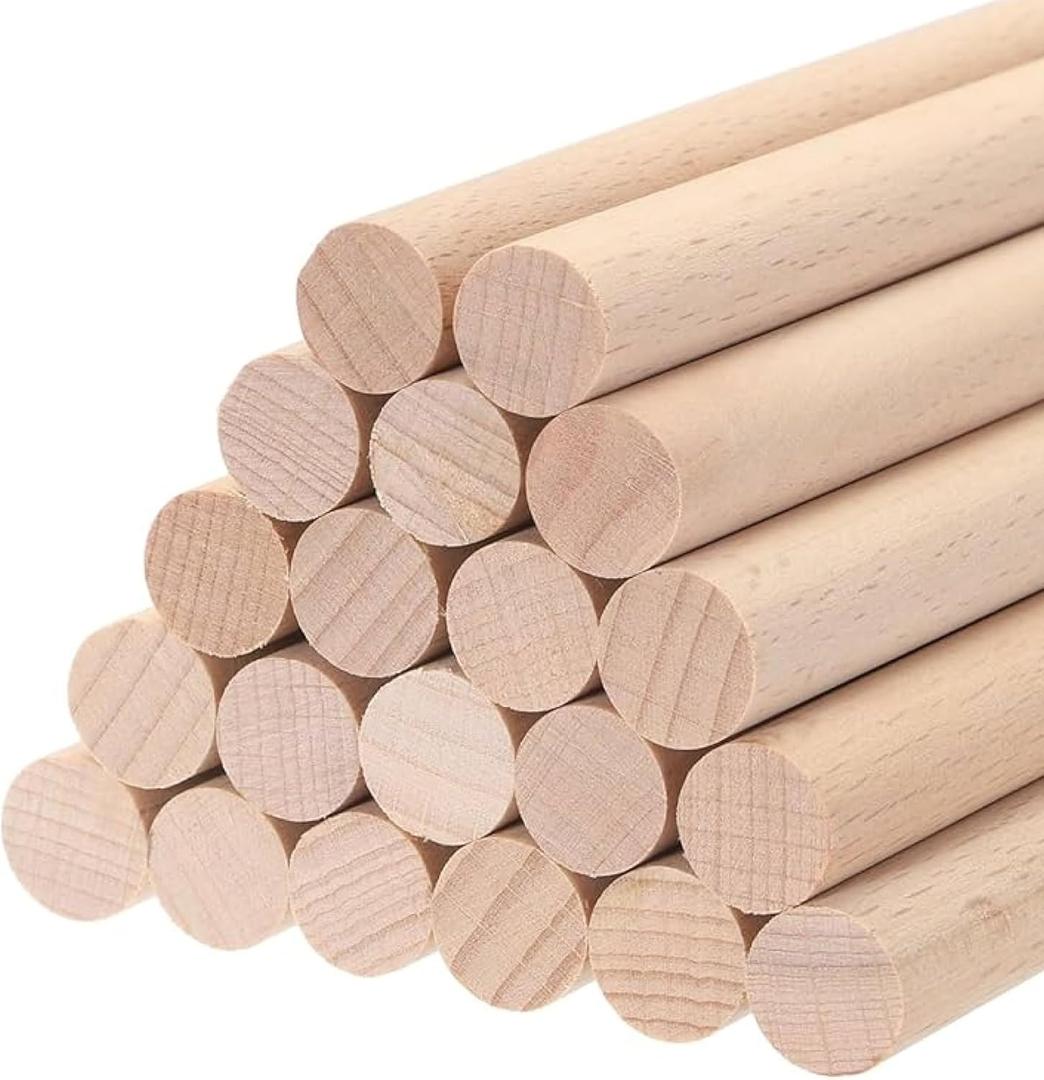ALBO 1/2" x 6" Wooden Dowel Rods Set - 50 Pack Birch Natural Thin Hardwood Craft Rods Small Crafts Toys Doll Furniture Professional Smooth Bulk Material Handicrafts Miniatures DIY ALBO 1/2" x 6" Wooden Dowel Rods Set - 50 Pack Birch Natural Thin Hardwood Craft Rods Small Crafts Toys Doll Furniture Professional Smooth Bulk Material Handicrafts Miniatures DIY