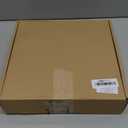 HIAGROW Christmas Tree Topper Hat with 3D LED Rotating Snowflake Projector, Black Plush Tree Toppers Red Bow Decorations for Christmas Tree Holiday Winter Party Home Indoor Decorations