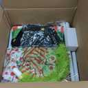 NatuBeau 6FT Lime Green Pop Up Christmas Tree with 150 LED Lights & Skirt, Collpsible Bendable Whimsical Christmas Tree with Ball Ornaments Bows for Indoor Outdoor Home Decor