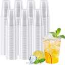 600 Pack 9 oz Plastic Cups, Rimmed Disposable Cold Cups