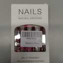 Red Press on Nails Long Coffin Valentines Day Fake Nails with Red Rose Flower Design Long Ballet Shape False Nails Valentine Floral Glue on Nails Artificial Stick on Nails Kit for Women Girls 24Pcs