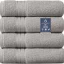 COZYART Light Blue Towel Sets for Bathroom 6Pcs, Turkish Cotton Bath Towel Set Soft Highly Absorbent and Durable 650 GSM Luxury Bathroom Sets with 2 Bath Towels, 2 Hand Towels, 2 Washclothes