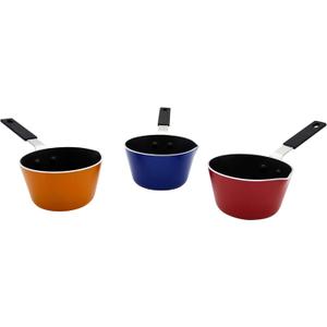 IMUSA USA Nonstick Multi Mini Sauce Pan with Silicone Handle Varies, (Blue)