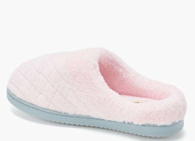 Dearfoams Women's Libby Quilted Terry Clog, Fresh Pink (XL)