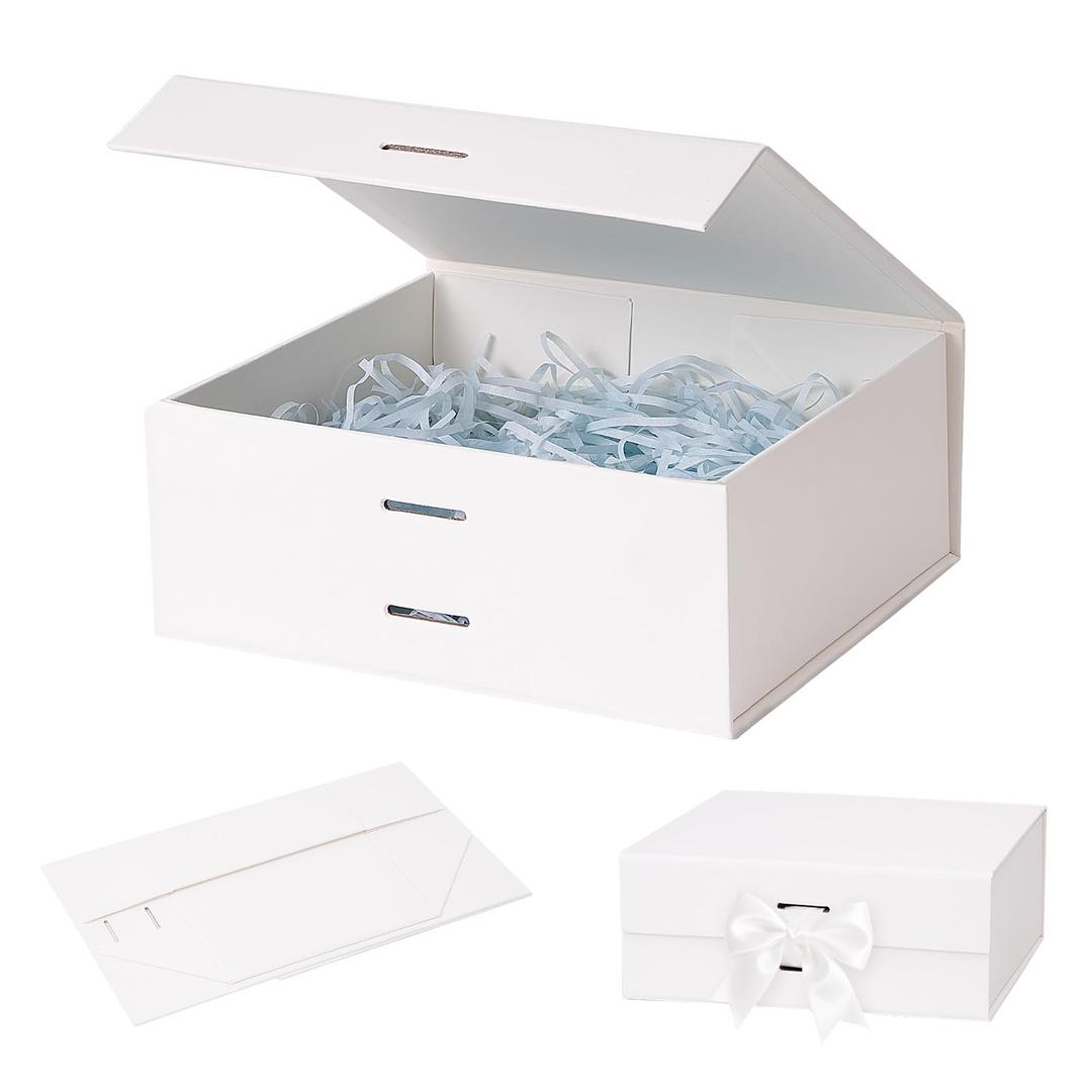 3 x BIBIBLISSBABY Magnetic Gift Box with Lid, 12.9x9.9x4.8 Durable Wedding Gift Box, Perfect for Bridesmaid Proposals, Groomsman Gifts, Baby Announcements(Halloween, Christmas, Thanksgiving)