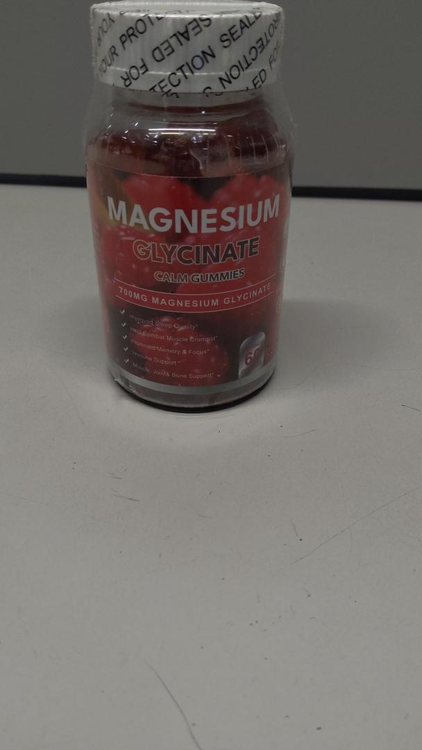 Magnesium Glycinate Gummies 700mg 60 Gummies Exp 10/14/2026