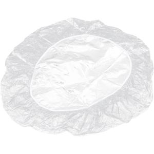 Luxshiny Clear Round Fitted Tablecloth with Elastic Edged Wipeable Round Table Covers Plastic Table Protector for Indoor Outdoor Patio