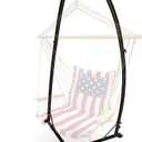 Backyard Expressions Hammock Swing Stand for Indoor/Outdoor, Heavy Duty Hanging Chair Stand
