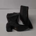 IUV Cowboy Boots For Women Knee High Western Cowgirl Boots Snip Toe Side Zipper Chunky Heel 9