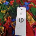 IDEALSANXUN Womens Elastic Waist Aline Cotton Lined Retro Maxi Hem Pleated Long Skirts Size Medium