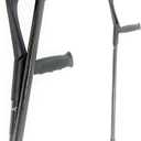KMINA Foldable Forearm Crutches of Carbon Fiber (x2 Units), Open Cuff, Lightweight, Folding Crutches, Made in Europe, PRO Model