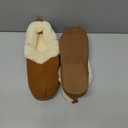 FamilyFairy Women Memory Foam Bootie Slippers, Warm Cozy Micro Suede Slipper Boots with Fuzzy Plush Lining and Collar, Winter Non Slip House Shoes for Indoor Outdoor
Size 11-12
