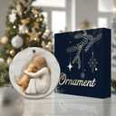 6 x Girl Hugging Dog Ornament  Pet Memorial Ornament for Dog Lovers  Rustic Printed Keepsake of Girl with Puppy  Sympathy Gift, Pet Loss Remembrance, Christmas Tree Hanging Dcor 2025