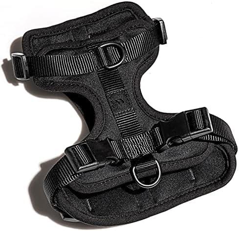 Wild One Dog Harness, The Original No-Pull, Pet Harness with 3 Leash Clips, Adjustable Soft Padded Vest, Comfortable, Stretchy, Size L, Black