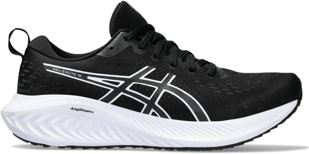 Asics Women's Gel-Excite 10 Running Shoes (8, Black/White)