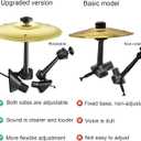 Mini Car Drum Cymbal For Car Air Vent (Gold)  Crash Cymbal Dashboard Ornament Accessory for Musicians, Drummers, Music Lovers  Funny Auto Interior Gift for Men Women Teens (2PCS Gold)