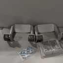 Auto Dynasty 1 Inches Universal Side Step with Mounting Brackets for Pickups & Trucks, Aluminum, Silver Powder Coated, Set of 2