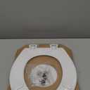 BEMIS 500EC 390 Toilet Seat with Easy Clean & Change Hinges, 1 Pack Round, Cotton White