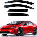 KPY Rain Guards Fit for 2023-2026 Toyota Prius, Out-Channel Window Visors Vent Wind Deflectors 4PC, Car Accessories for 23-26 Prius Prime