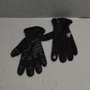 AURUZA Zipper Winter Gloves for Men Women, Thermal Touchscreen Gloves Waterproof Windproof for Cycling, Skiing, Running & Cold Weather (Large, Black)