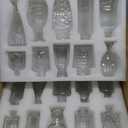 Glass Bud Vase Set of 20, Small Flower Vases, Glass Vases for Centerpieces, Vintage Home Table Decorations Bud Vases (20 Pcs, Clear)
