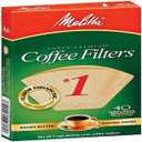 3 x Melitta 620122#1 40 Count Natural Brown Cone Coffee Filters, Brown