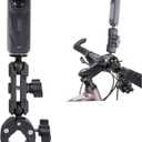 PellKing Camera Motorcycle Mount for Insta360 X5/X4/X3/X2,360 Rotation Metal Action Camera Clamp Holder with 1/4Thread for Moto Bike Bicycle Handlebar, for Insta360 One Go 3,X3/X2/X