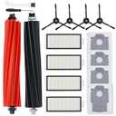 26 PCS Accessories Kit for Eufy C20 Omni Robot Vacuum Cleaner, Replacement Parts Include 2 Roller Brush 6 Mop Pads 6 Dust Bags 6 Side Brushes 4 Filters, X10 Pro Omni Semi-Annual Replacement Kits