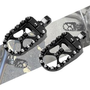 Foot Pegs MX Offroad Footpegs CNC 360 Roating Fit For Harley Sportster Iron 883 Softail Street Glide Dyna Fatboy Black