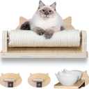 Big Cat Wall Shelves with 3 Steps, Wall Furniture for Large Cats, Feeding Shelf, Mounted Cat Bed, Easy Installation Modern and Durable Shelves for Cats