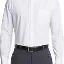 Van Heusen Men's Dress Shirt Regular Fit Poplin Solid (17.5" Neck 32"-33" Sleeve, White)