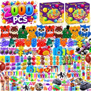 2000 PCS Party Favors for Kids,Bulk Fidget Toys,Goodie Bags Stuffers, Treasure Box Toy for Classroom Prizes, Birthday Gifts, Stocking Pinata Filler Stuffers