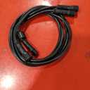 PATIKIL 3.28Ft 2 Pin Extension Cable Wire, 2Pcs 22 AWG Waterproof IP67 Connector with Male and Female at Both Ends for LED Strips, Black