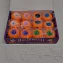 BILLMOSS Halloween Pumpkin Squishy Toys - 12PCS 6 Colors Stress Relief Ghost Toy for Trick or Treat Party Suppliers Party Favors Halloween Goodie Bag Fillers for Kids Adults