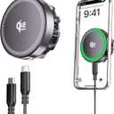 for MagSafe Charger, Qi2 25W Fast Charging Pad with Cooling Fan, Magnetic Wireless Charger with 4.2ft Cable for iPhone 17/16/15/14/13/12 Series (Dark Gray)