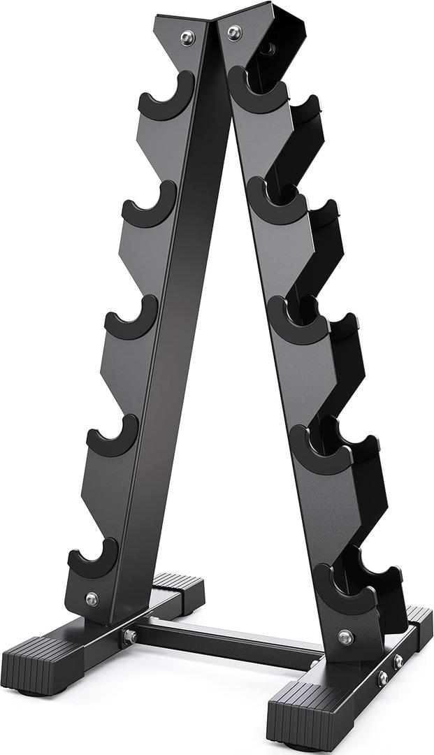 Dumbbell Rack Stand Only, Weight Rack for Dumbbells Compact A-Frame Home Gym Space Saver, 480 LBS Weight Capacity