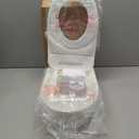 2-in-1 Toddler Potty Training Toilet - with Detachable Training Seat, Realistic Flushing Sound for Boys & Girls Ages 1-3 with Wipes Storage, Toilet Paper Holder (White)