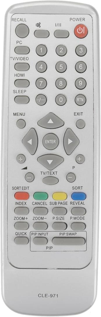CLE-971 Replace Remote Control Compatible with Hitachi Plasma TV 42PD6000TA 42PD7300TA