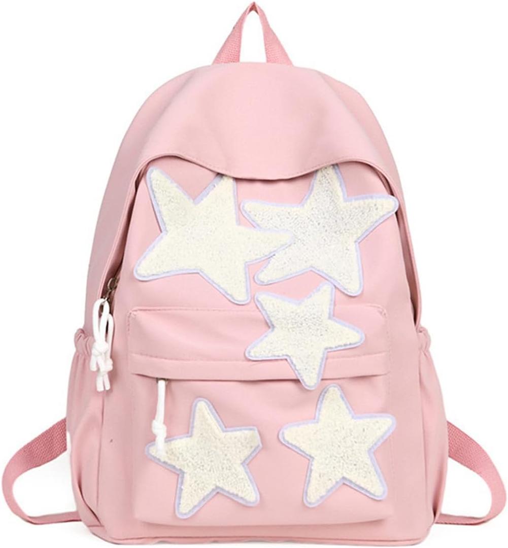 Women's Cute Star Laptop Backpack Y2K Kawaii Fashion Daypack