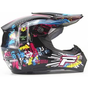 VIRTUE "Full Face Helmet - Ultimate Protection for Mountain Biking, BMX, and Downhill Riding"for Men and Women - Adjustable Fit (Large)  Combo Helmet Gloves Goggles 