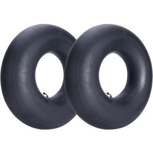 (2-Pack) Fastvert 16x6.50-8 / 16x7.50-8 Heavy-Duty Inner Tubes with TR-87 Bent Valve Stem Compatible with Lawn Mowers, Tractors, Wheelbarrows& More