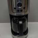 Amazon Basics Programmable Coffeemaker with Carafe and Reusable Filter, Stainless Steel, 12 Cups, Black