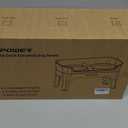 URPOWER 3-in-1 Elevated Dog Bowls - Mess Proof Double Deck 4 Height Adjustable Raised Stand with 2 Stainless Steel Food Bowls & Licking Plate for Small, Medium & Large Dogs (Black)