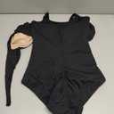 SHAPSHE Women's Tummy Control Swimsuit One Piece Slimming Bathing Suit Cutout Tie Knot Front Bikini Push Up Swimwear (Large, Black)