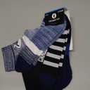 For Bare Feet NHL Unisex Stripe Stack 3 Pack (Large, Team Color)