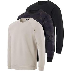 Real Essentials : Men's Soft Plush Fleece Crewneck Sweatshirt - Athletic Pullover Sweater 2XL 2Pcs